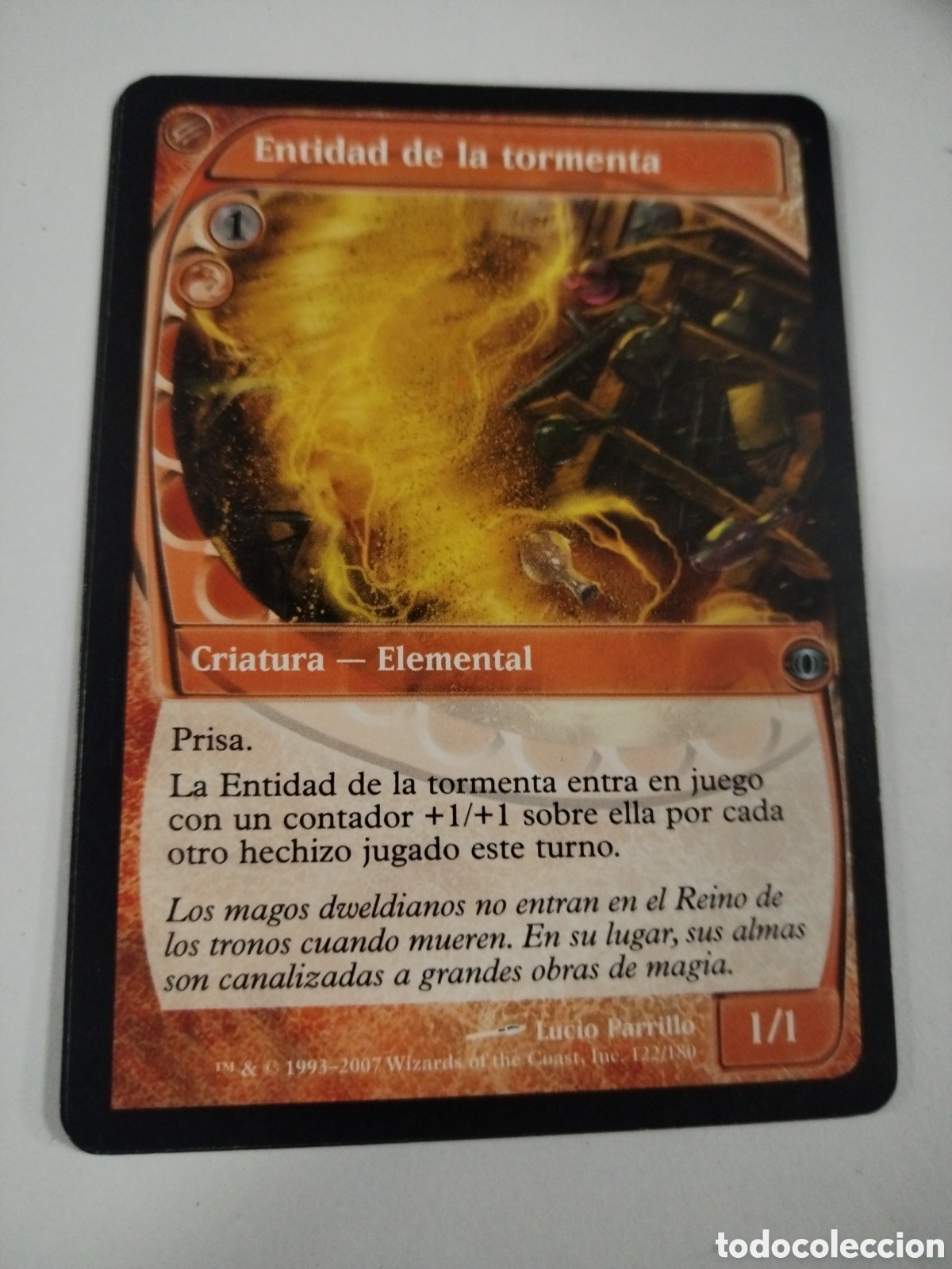 Juegos antiguos: Entidad de la tormenta. MAGIC THE GATHERING. MTG. - Foto 1