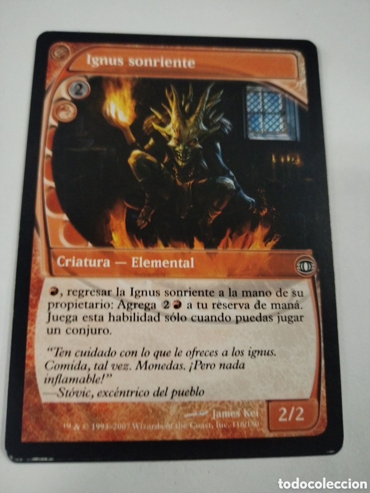 Juegos antiguos: Ignus sonriente. MAGIC THE GATHERING. MTG. - Foto 1