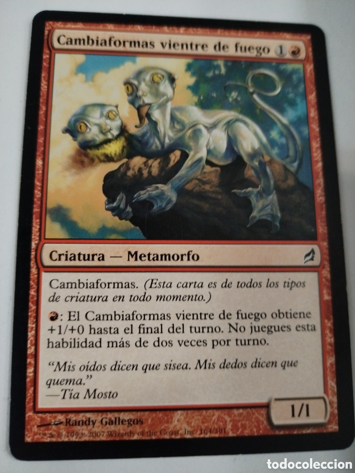 Juegos Antiguos: Cambiaformas vientre de fuego. MAGIC THE GATHERING. MTG.