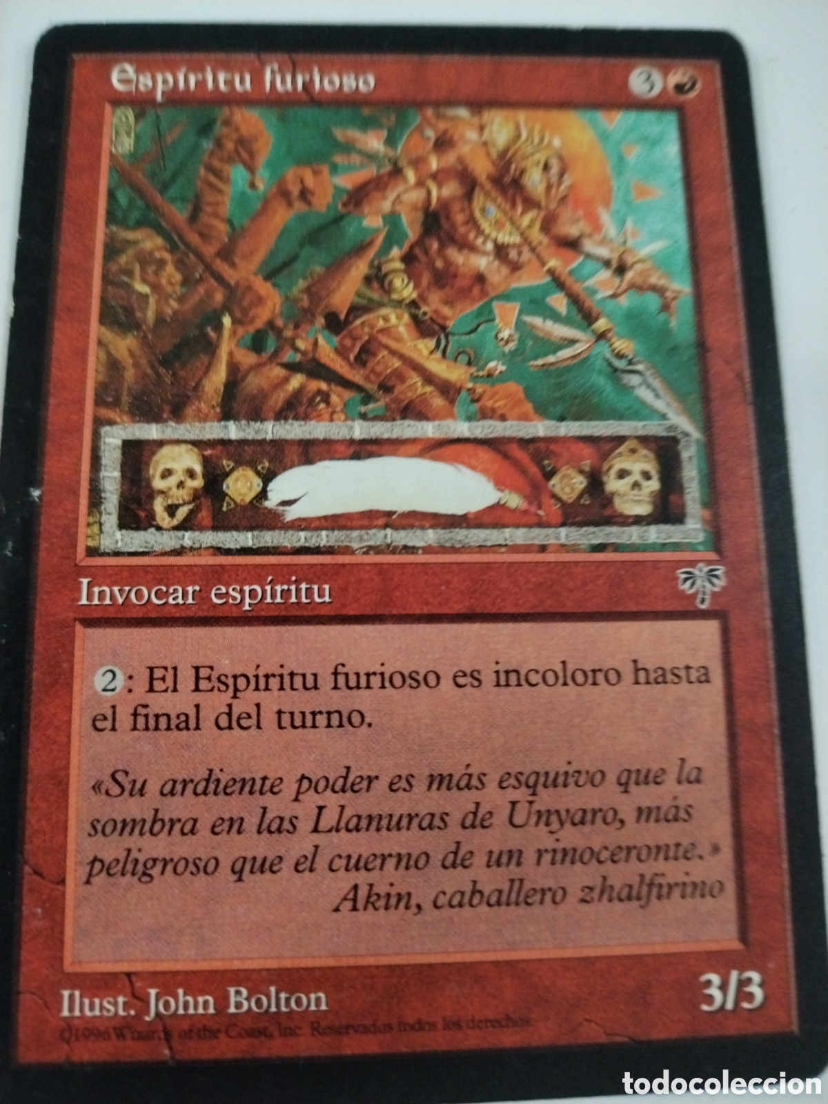 Juegos antiguos: Espiritu furioso. MAGIC THE GATHERING. MTG. - Foto 1