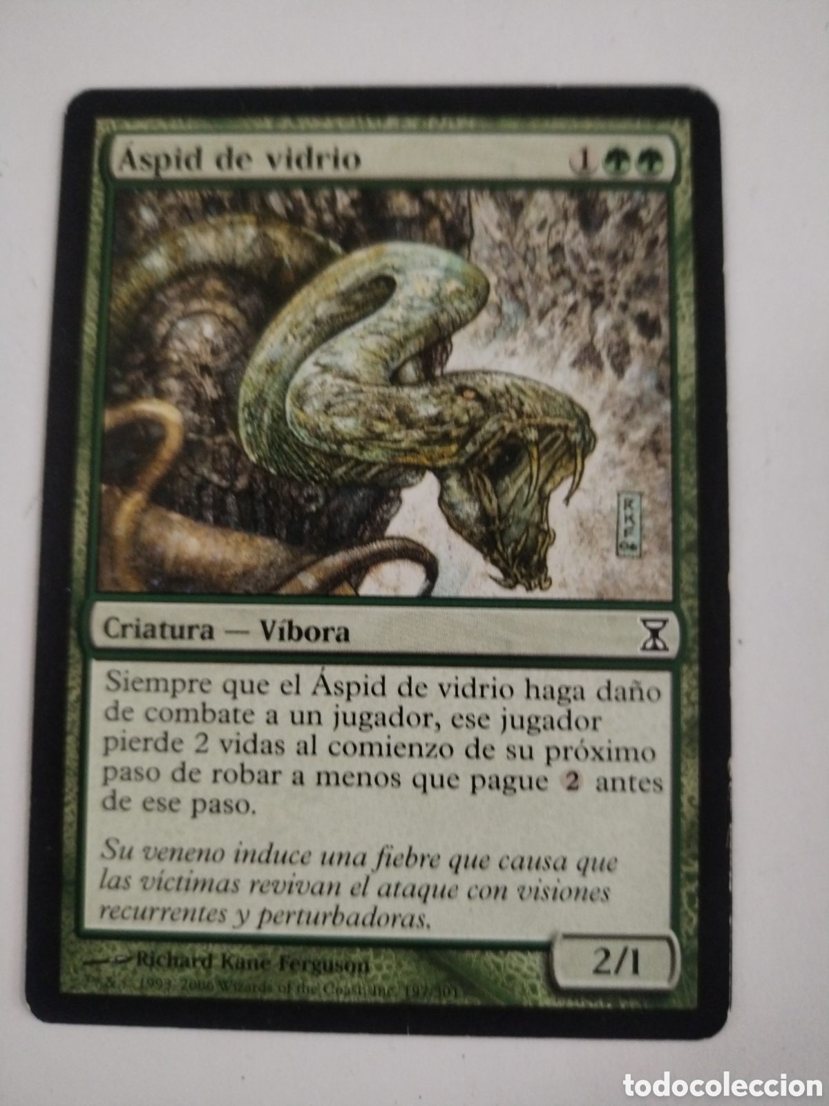 Juegos antiguos: Aspid de vidrio. MAGIC THE GATHERING. MTG. - Foto 1