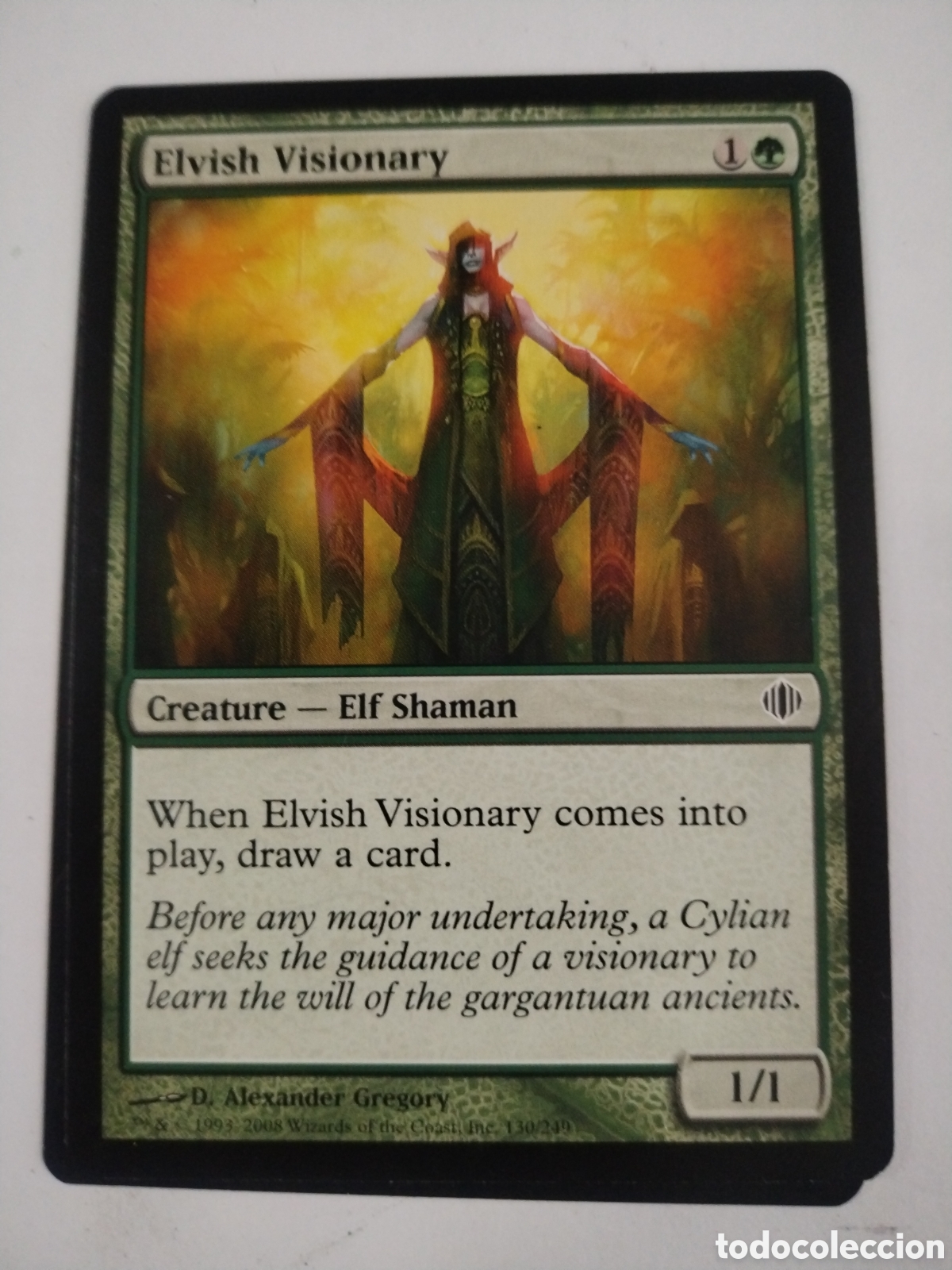 Juegos Antiguos: Visionaria &eacute;lfica. Elvish Visionary. MAGIC THE GATHERING. MTG.