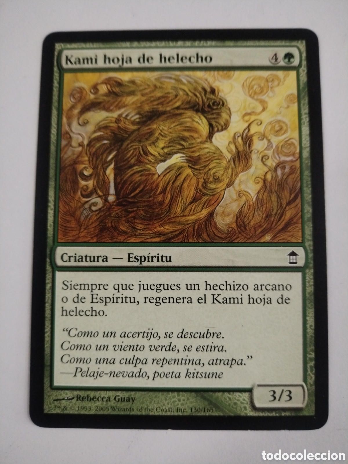 Juegos antiguos: Kami hoja de helecho. MAGIC THE GATHERING. MTG. - Foto 1