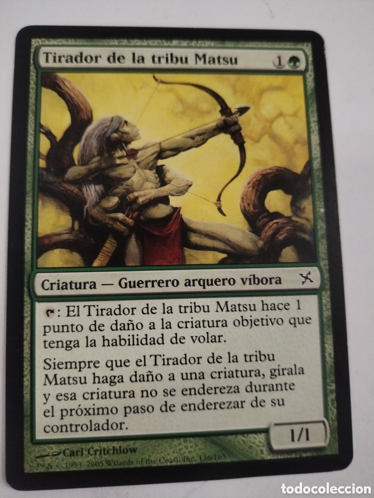 Juegos Antiguos: Tirador de la tribu Matsu. MAGIC THE GATHERING. MTG.