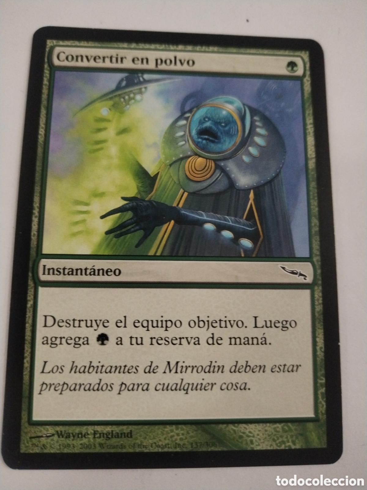 Juegos antiguos: Convertir en polvo. MAGIC THE GATHERING. MTG. - Foto 1