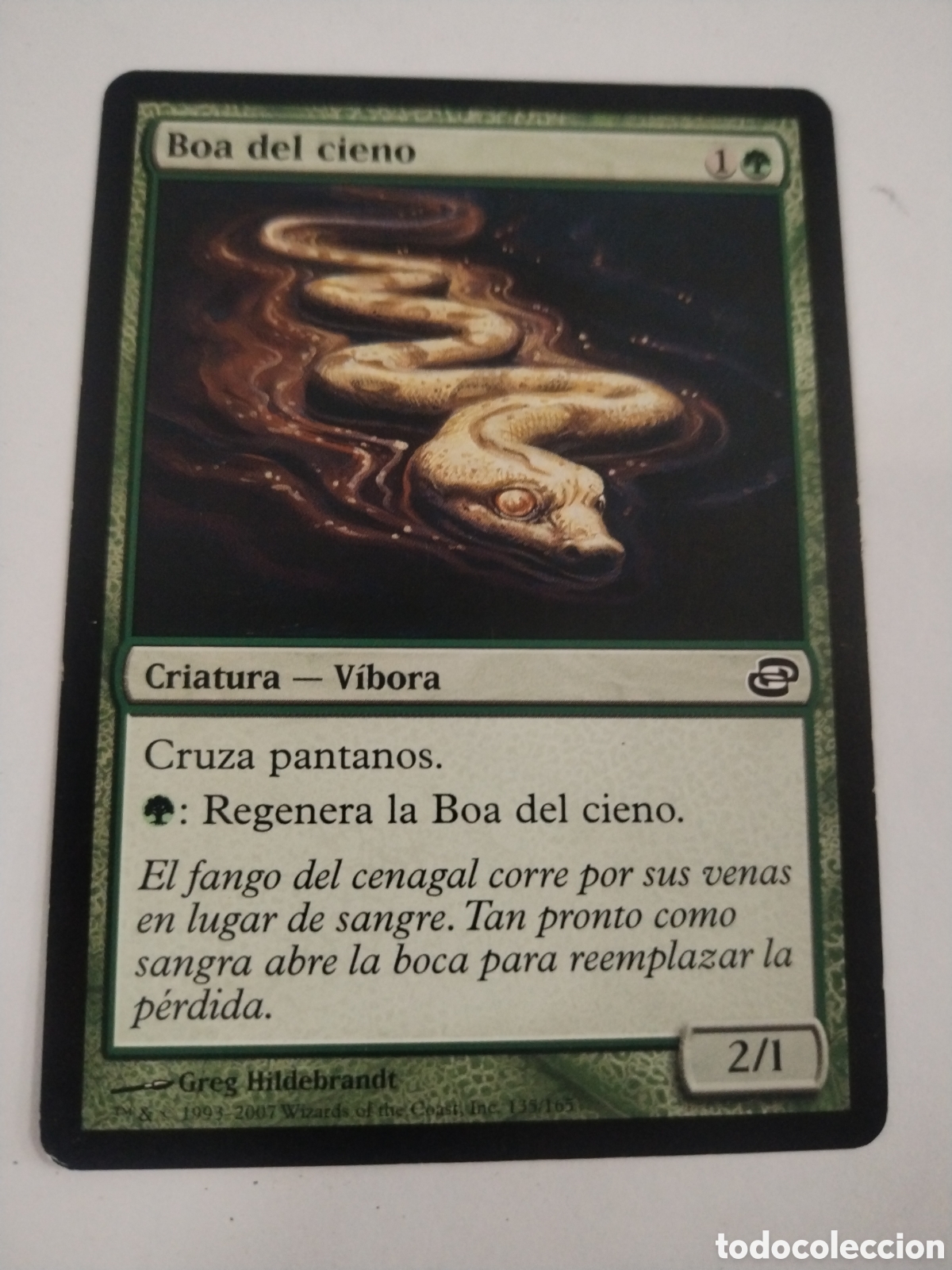 Juegos antiguos: Boa del cieno. MAGIC THE GATHERING. MTG. - Foto 1
