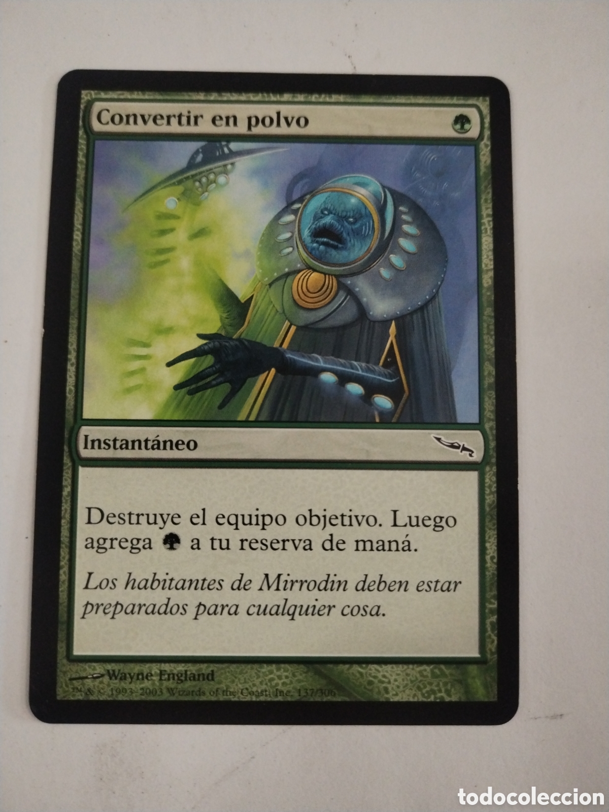 Juegos Antiguos: Convertir en polvo. MAGIC THE GATHERING. MTG.