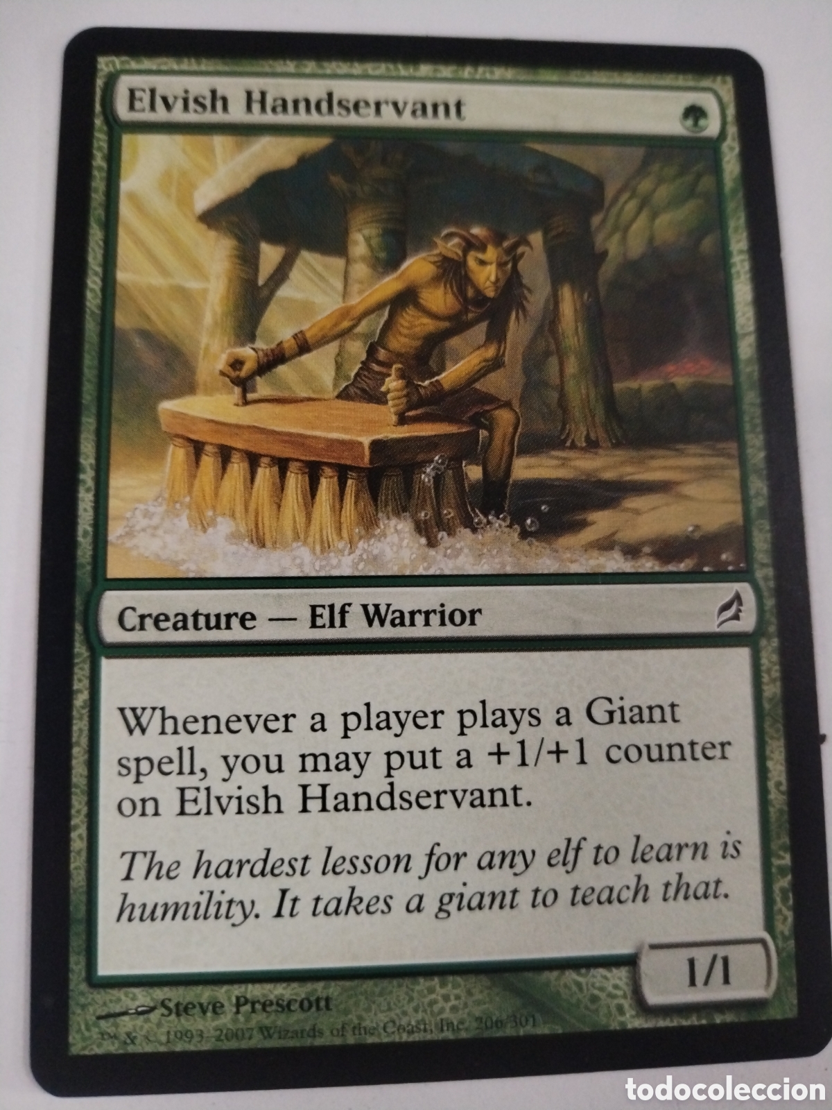 Juegos antiguos: Sirviente &eacute;lfico. MAGIC THE GATHERING. MTG. - Foto 1