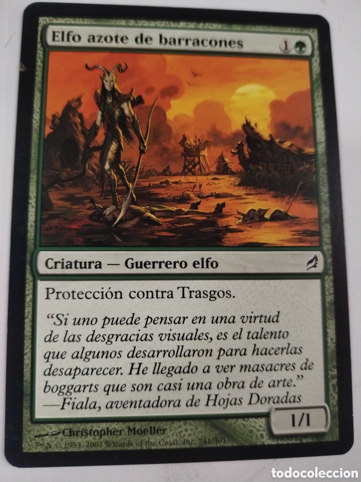 Juegos Antiguos: Elfo azote de barracones. MAGIC THE GATHERING. MTG.