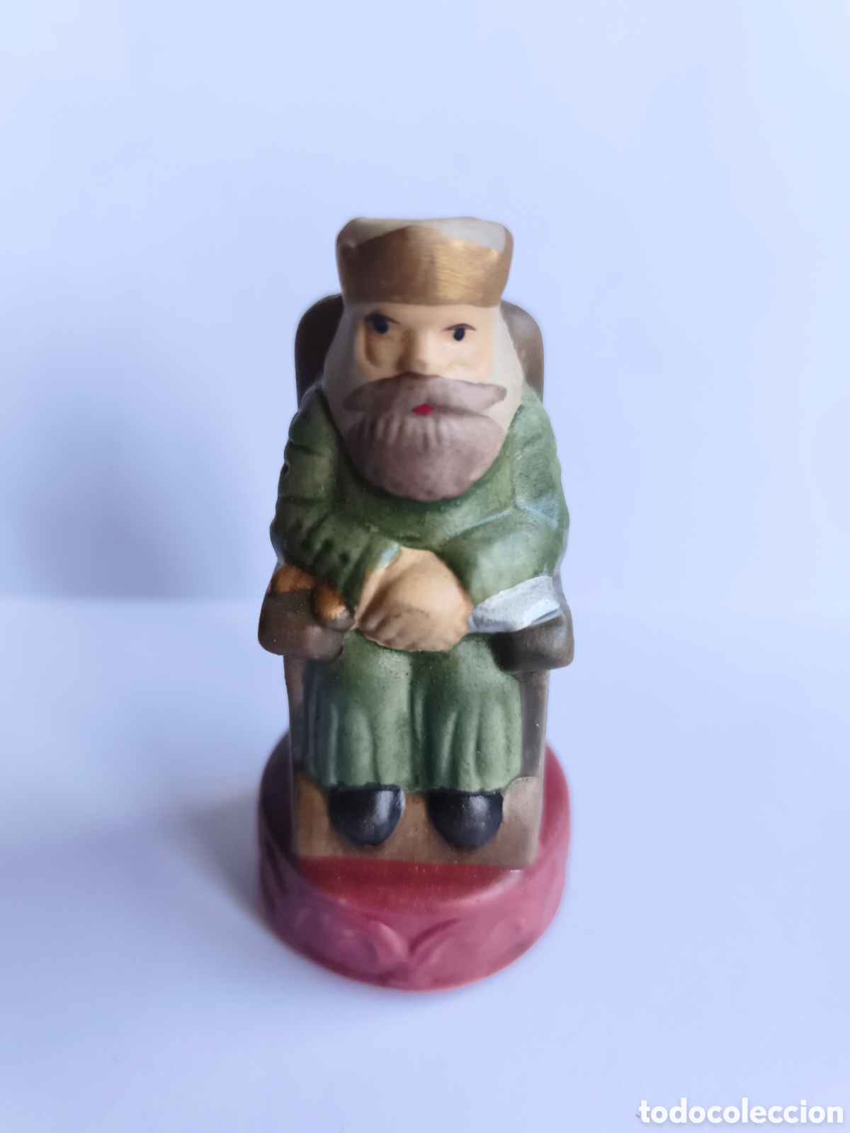 Juegos Antiguos: FIGURA AJEDREZ CERAMICA. MUY BONITA