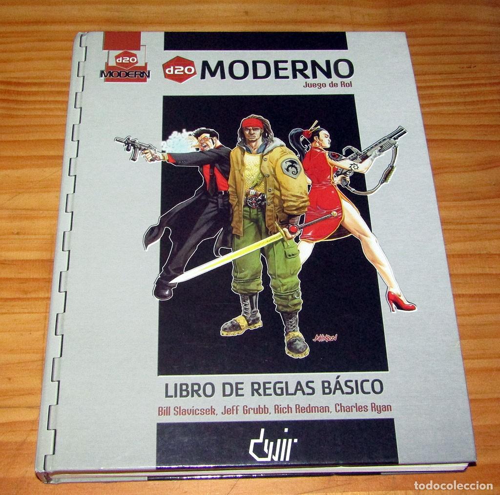 Juegos antiguos: D20 MODERNO, JUEGO DE ROL - LIBRO DE REGLAS B&Aacute;SICO - DVIR - Foto 1