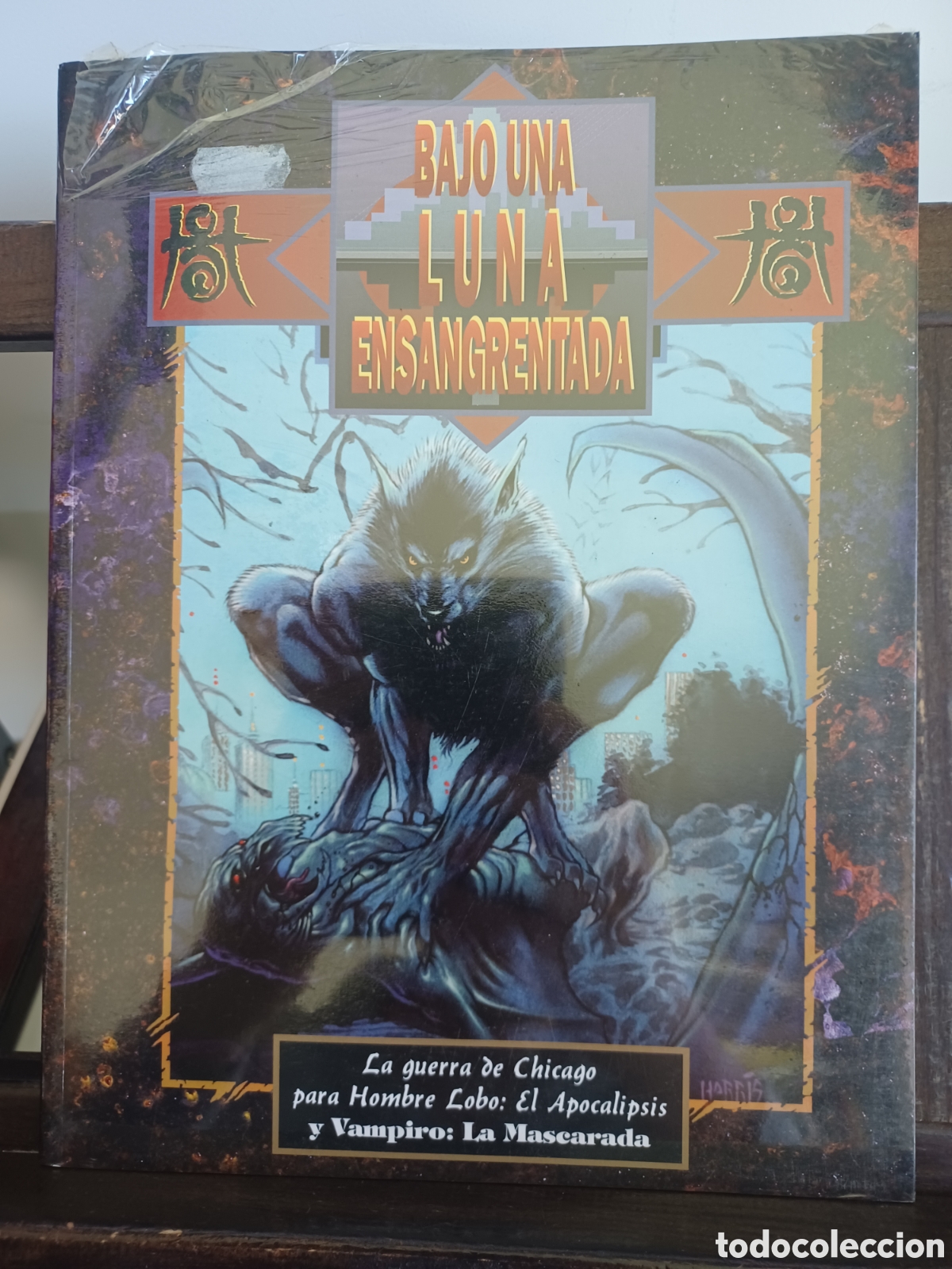 Juegos Antiguos: Bajo una luna ensangrentada. Hombre Lobo Apocalipsis & Vampiro Mascarada/ Juego de Rol