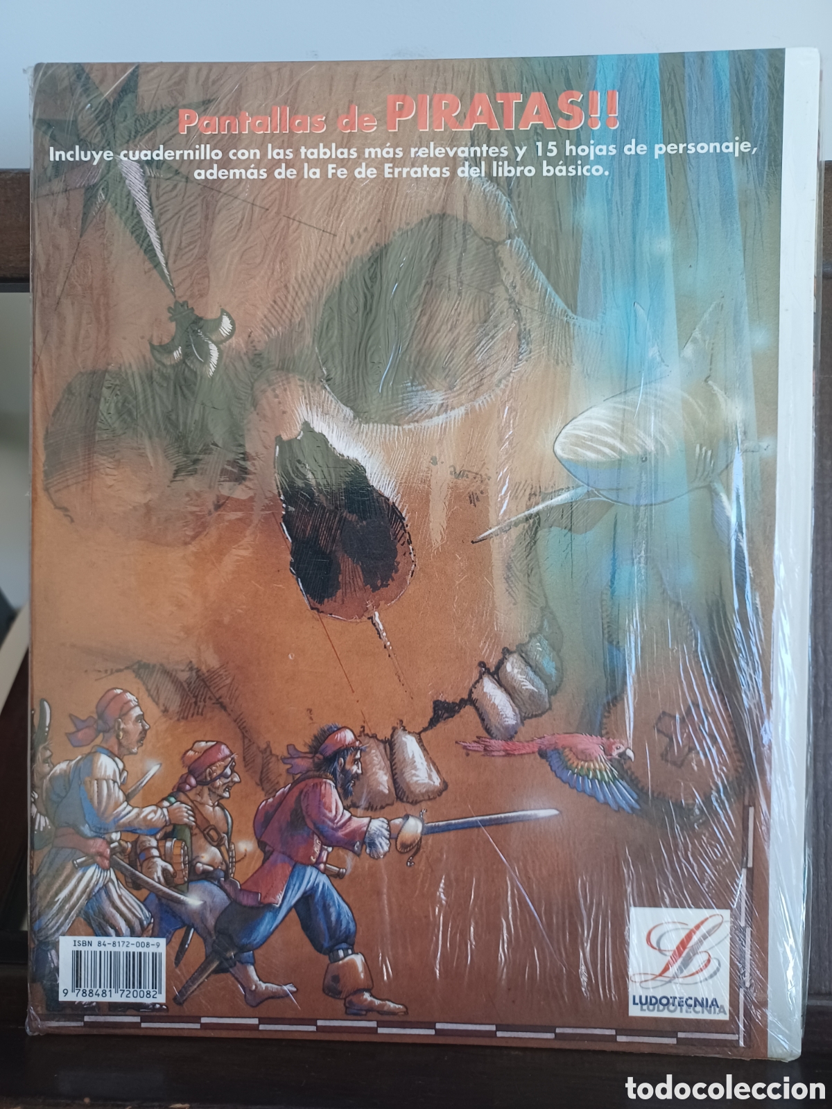 Juegos Antiguos: Pantallas de PIRATAS!!!/ Juego de rol/ Incluye cuadernillo con tablas, hojas personaje y fe erratas