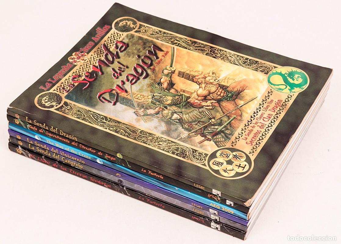 Juegos Antiguos: LA LEYENDA DE LOS CINCO ANILLOS - 6 LIBROS + PANTALLA DEL JUGADOR