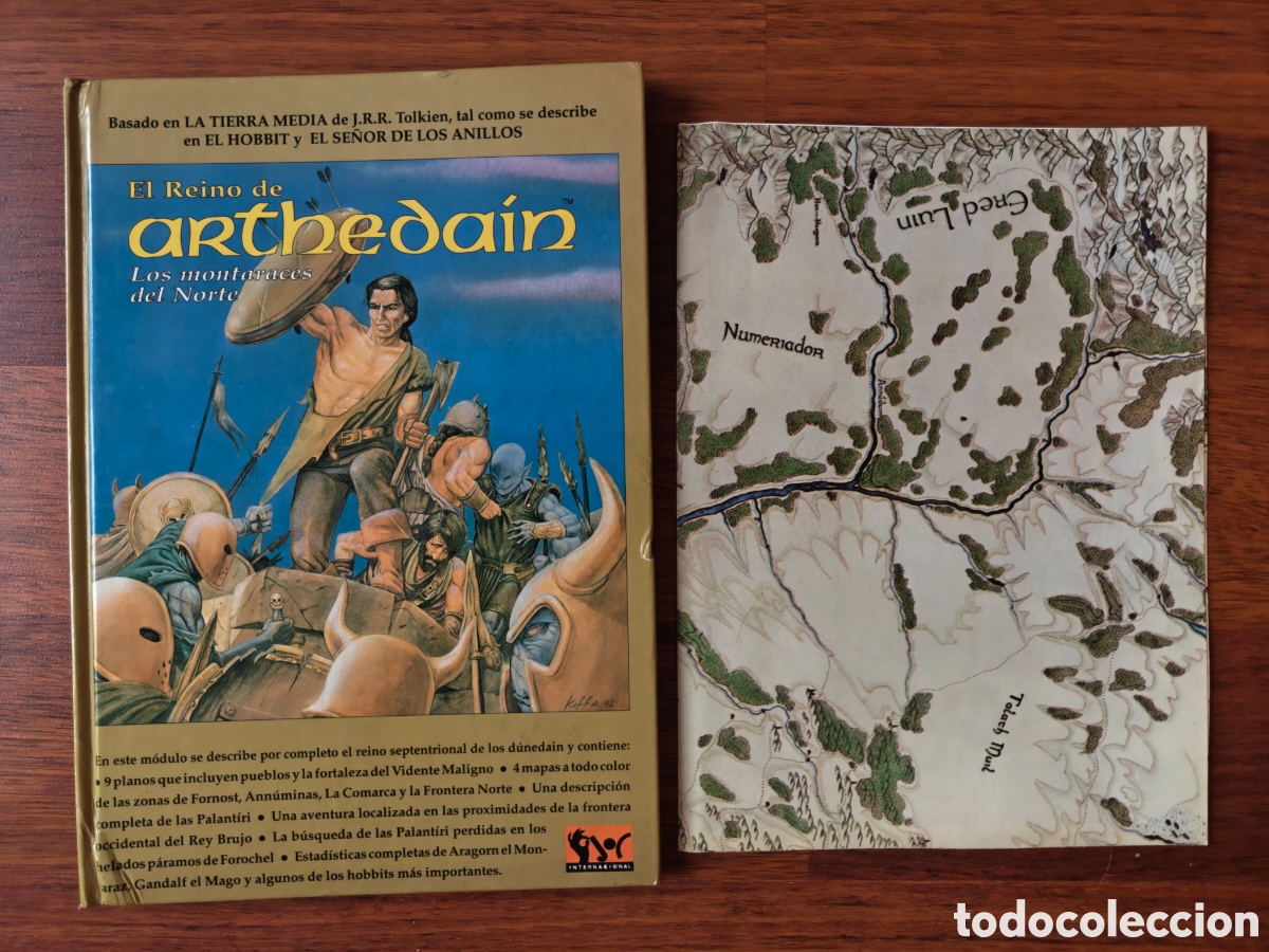 Juegos Antiguos: El reino de Arthedain. Los montaraces del Norte. Incluye el mapa. El Se&ntilde;or de los Anillos. Tolkien.