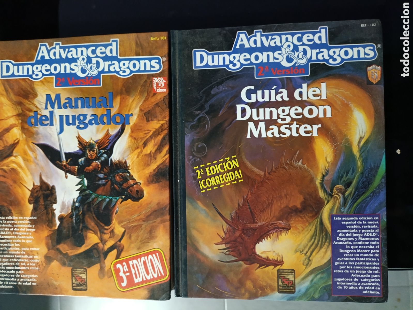 Juegos Antiguos: Manual del Jugador y Gu&iacute;a Dungeon Master AD&D 2&ordf; E