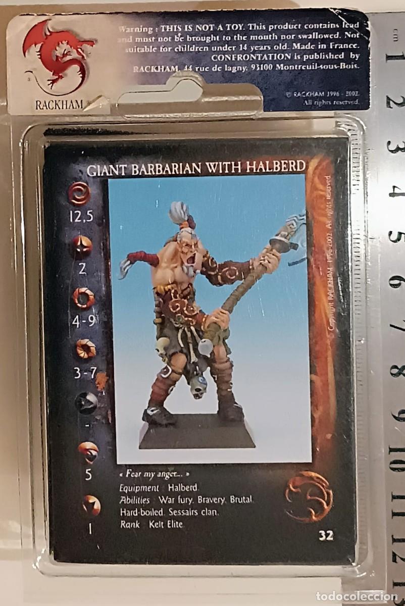Juegos antiguos: Giant Barbarian With Halberd - Ref. Basp 03 - Rackham Confrontation - MINT - Foto 1