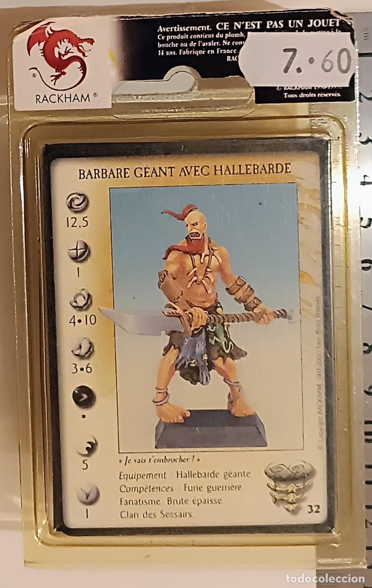 Juegos antiguos: Barbare G&eacute;ant Avec Hallebarde - Ref. Basp 05 - Rackham Confrontation - MINT - Foto 1