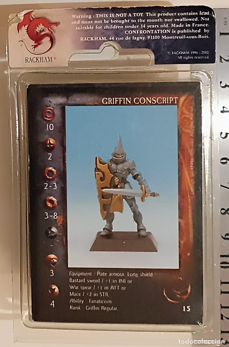 Juegos antiguos: Griffin Conscripts - Pack 3 Figuras - Rackham Confrontation - MINT - Foto 1