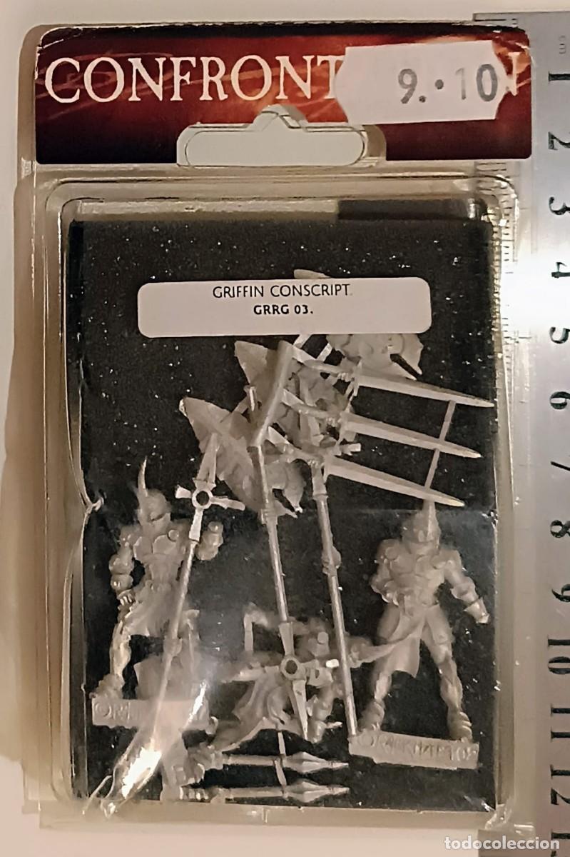 Juegos antiguos: Griffin Conscripts - Pack 3 Figuras - Rackham Confrontation - MINT - Foto 2