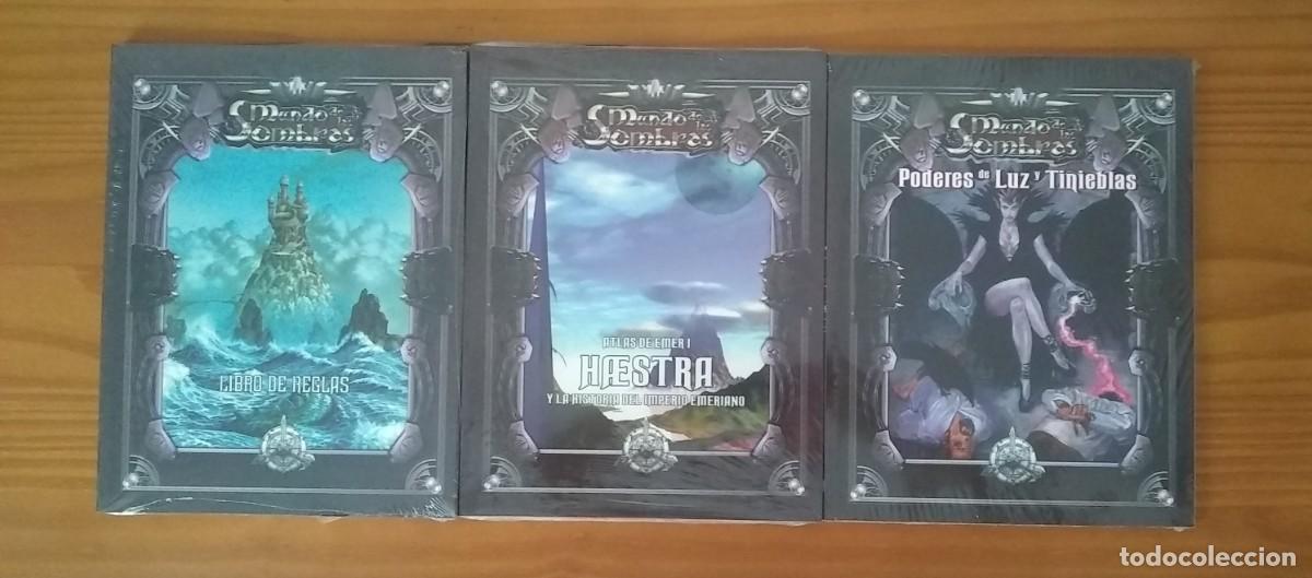 Jogos Antigos: ROLEMASTER MUNDO DE LAS SOMBRAS LIBRO B&Aacute;SICO + HAESTRA + PODERES LUZ TINIEBLAS JUEGO ROL PRECINTADO