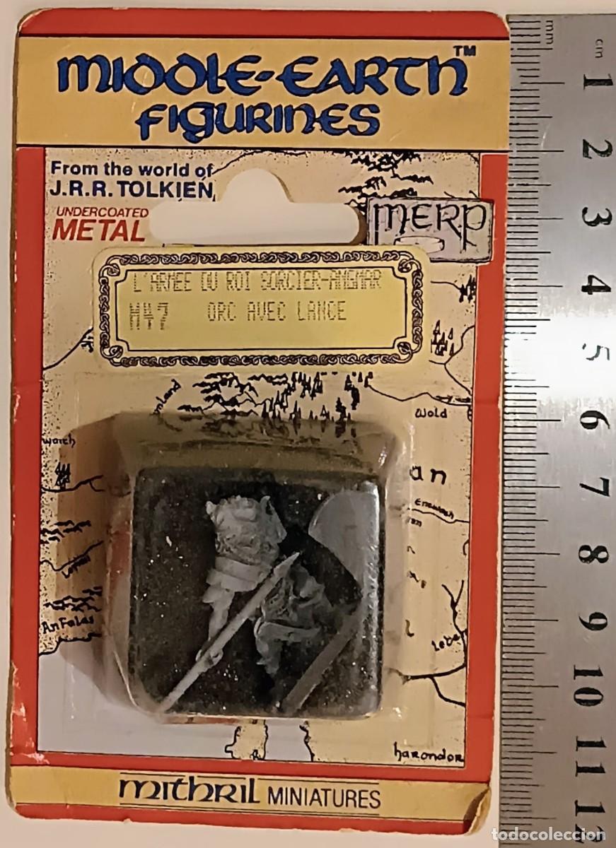 Juegos Antiguos: M47 Orco con Lanza - Mithril Miniatures - Bl&iacute;ster original MERP