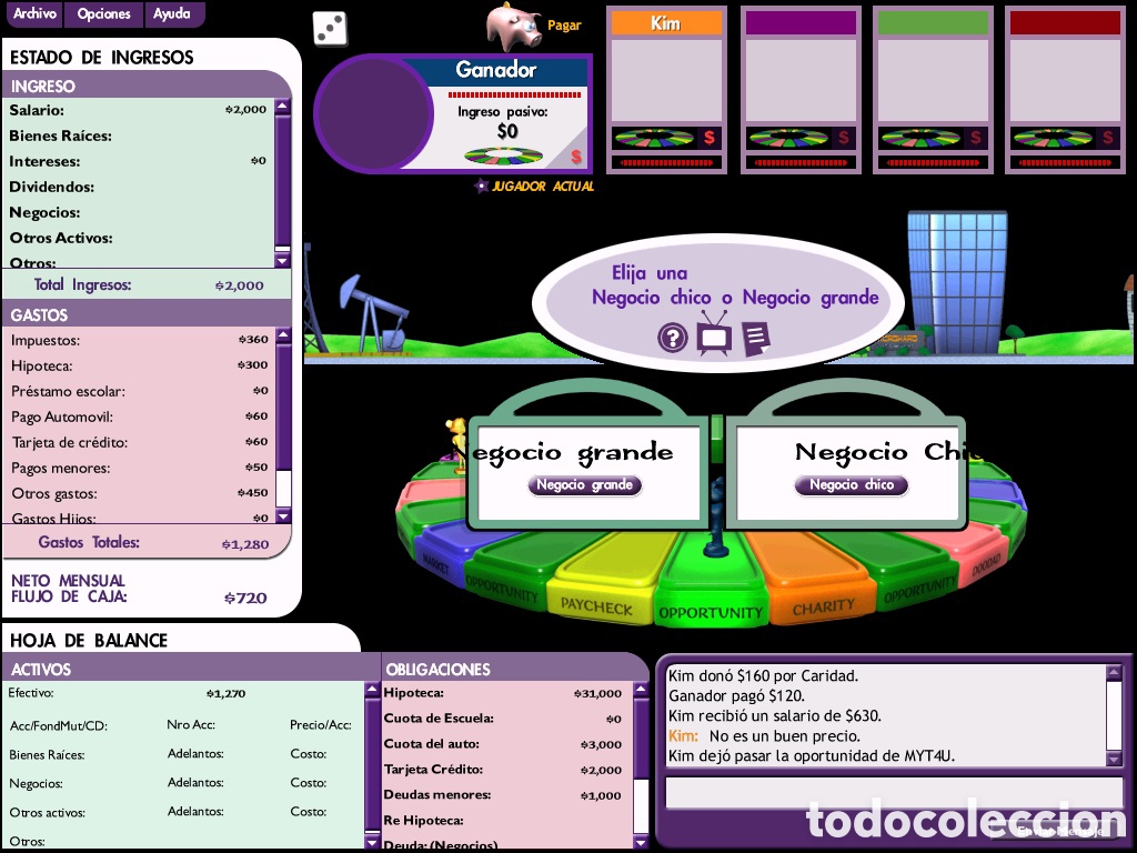Juegos antiguos: Cashflow101 egame pc - Foto 3