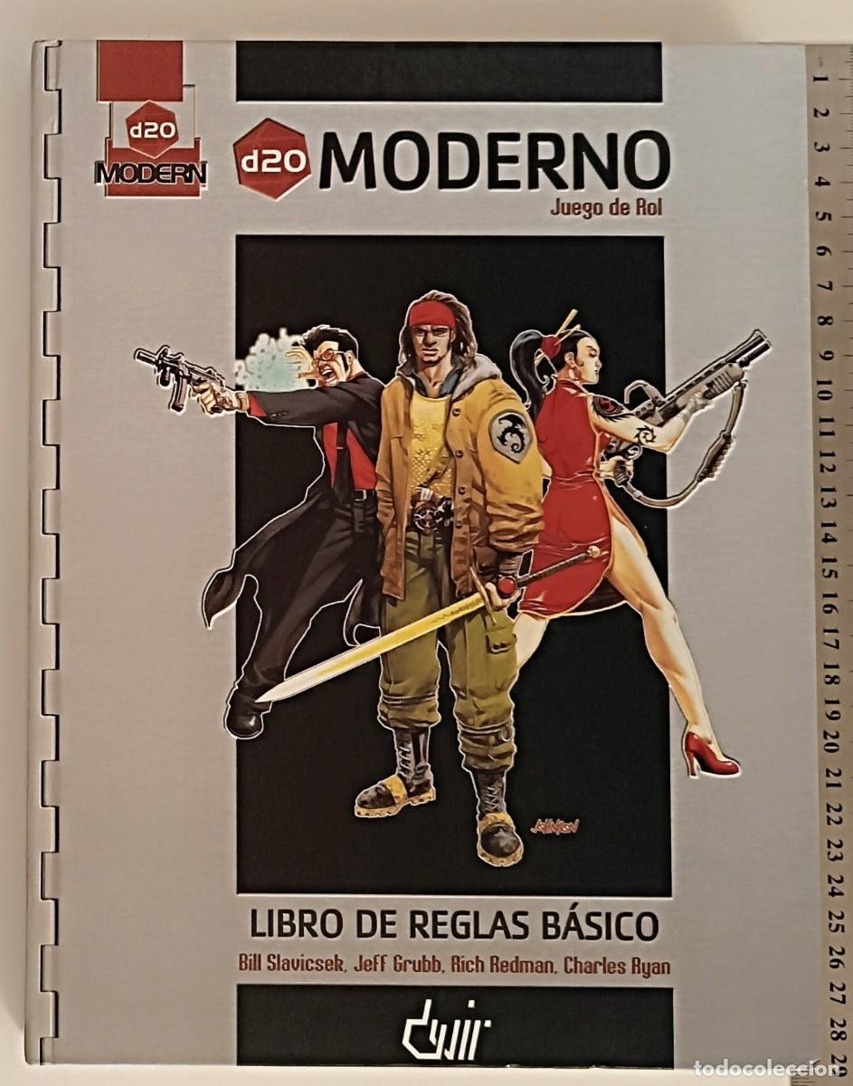 Juegos Antiguos: d20 Moderno Juego de Rol (Devir 2004) | Libro de Reglas B&aacute;sico | Impecable | Mint