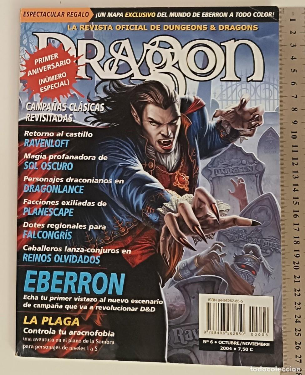 Juegos Antiguos: D&D Dragon N&ordm; 6 Especial Aniversario + Mapa Eberron (Khorvaire) | Ravenloft | Mint