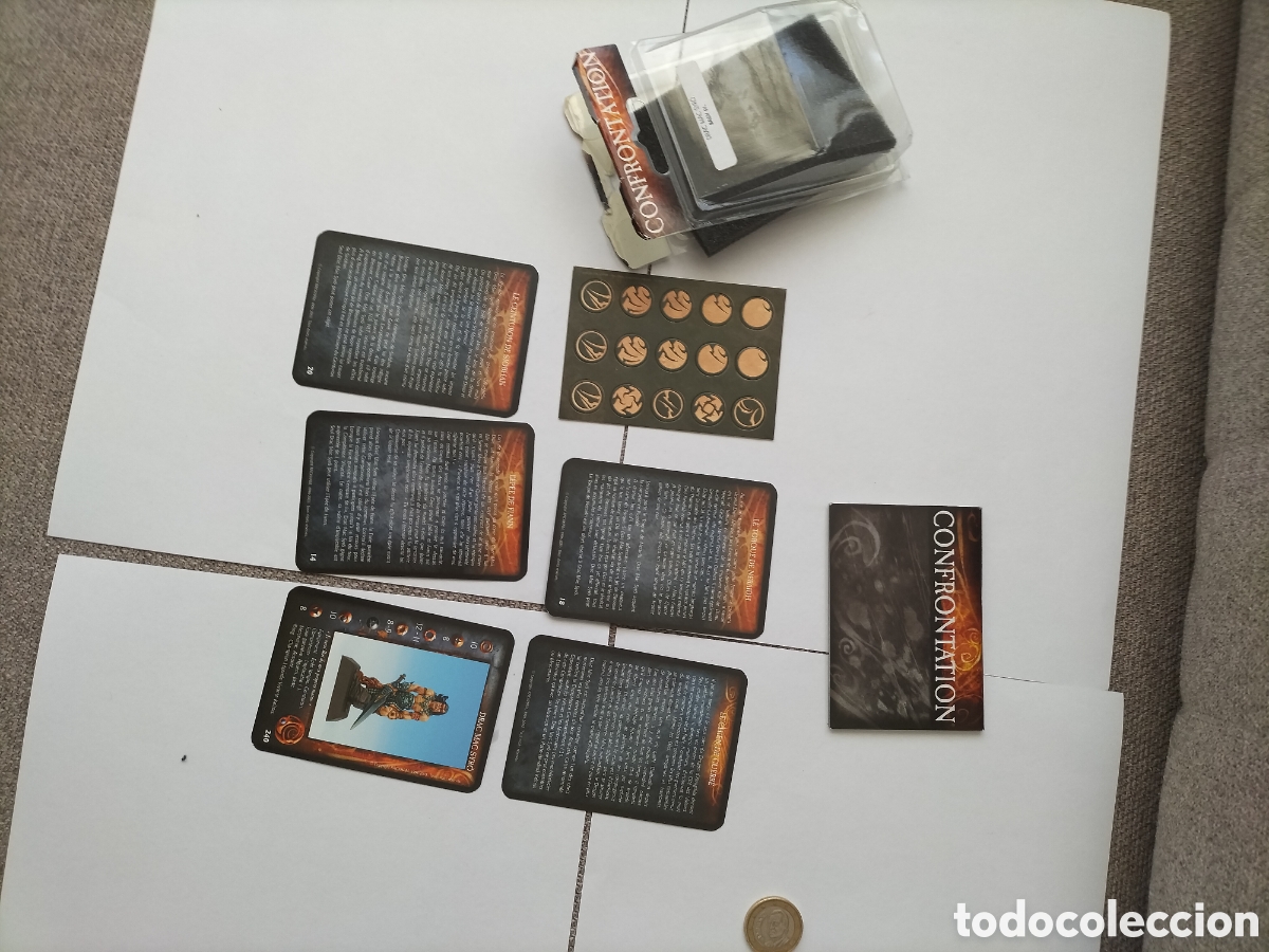 Juegos Antiguos: Bl&iacute;ster cartas confrontation,librito