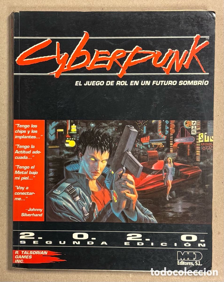 Jogos Antigos: CYBERPUNK: EL JUEGO DE ROL EN UN FUTURO SOMBR&Iacute;O. M+D EDITORES 1993. #CP101.