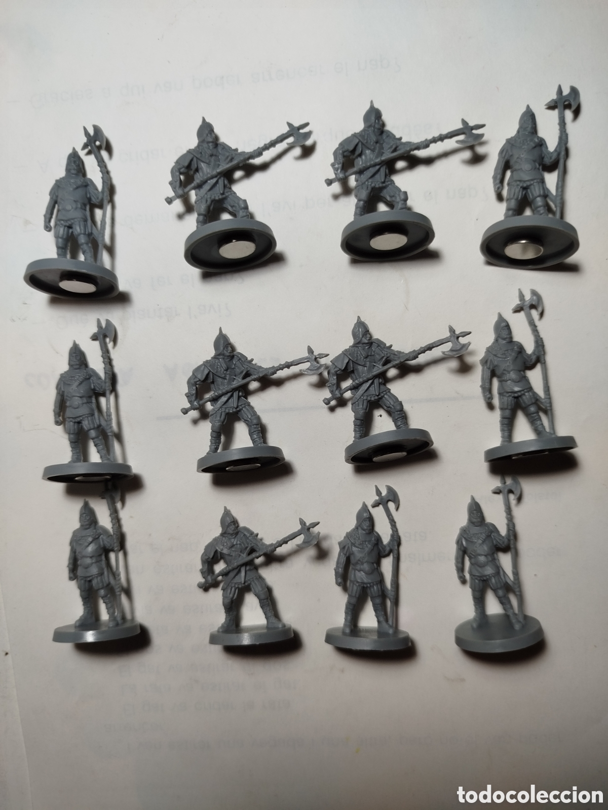 Juegos Antiguos: Lote 12 miniaturas soldados castillo