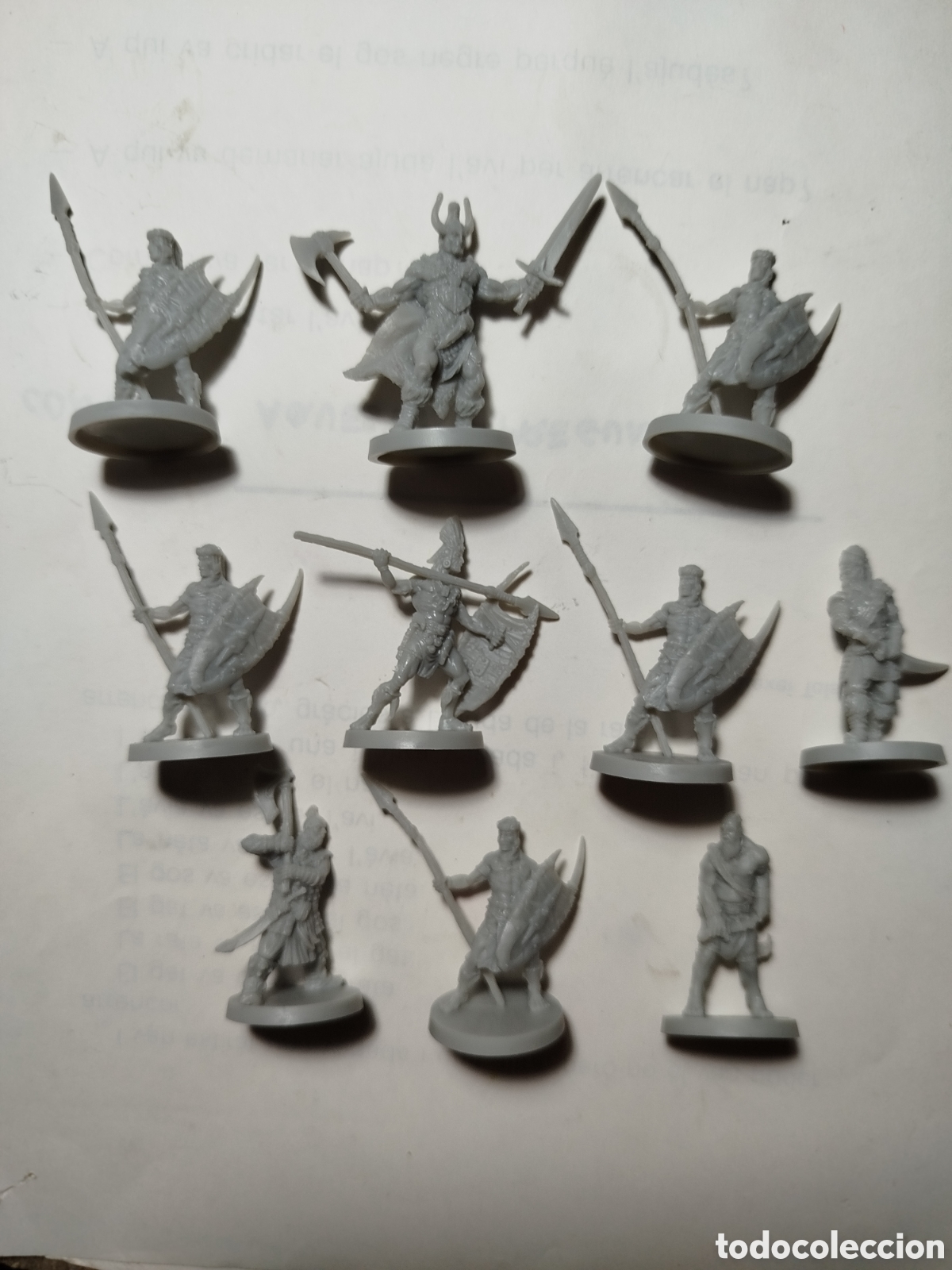 Juegos Antiguos: Lote 10 miniaturas guerreros