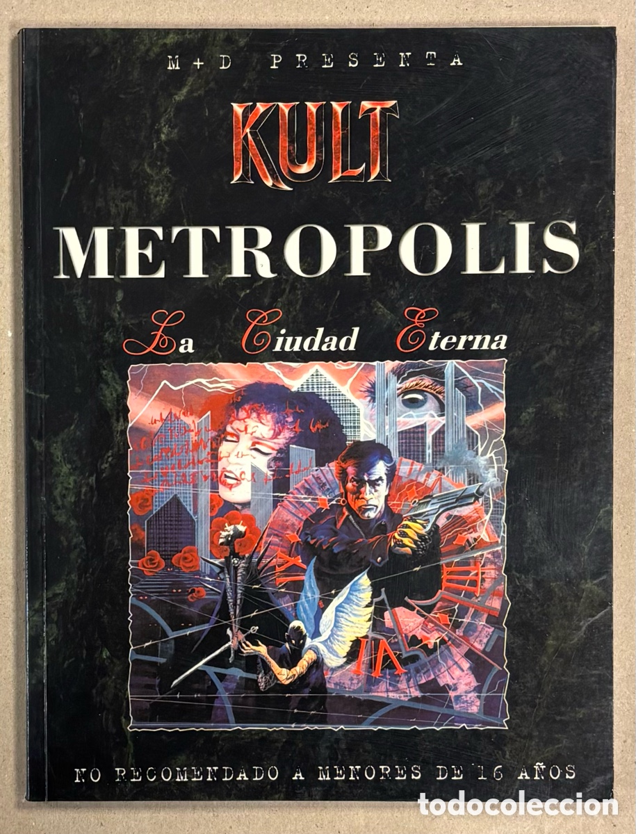 Jogos Antigos: KULT METR&Oacute;POLIS (LA CIUDAD ETERNA). M+D EDITORES - LA FACTOR&Iacute;A DE IDEAS 1998. #KT206. JUEGOS DE ROL
