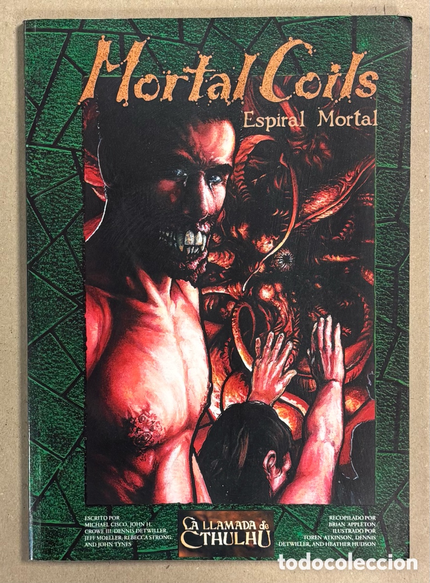 Jogos Antigos: MORTAL COILS ESPIRAL MORTAL. BRIAN APPLETON. LA LLAMADA DE CTHULHU. HT EDITORES 2000. #HT1001.