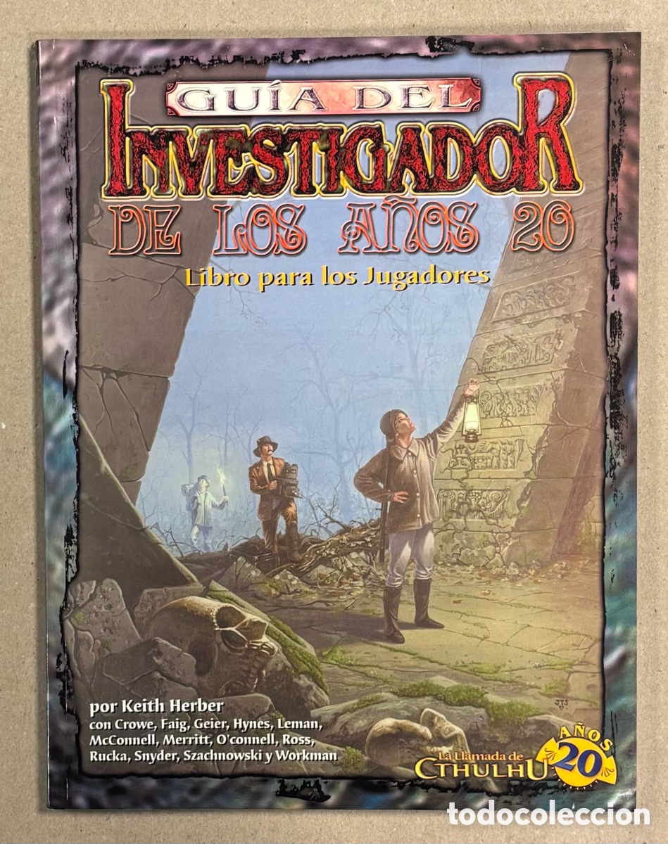 Jogos Antigos: GU&Iacute;A DEL INVESTIGADOR DE LOS A&Ntilde;OS 20. LIBRO PARA LOS JUGADORES. LA LLAMADA DE CTHULHU. #LF404.
