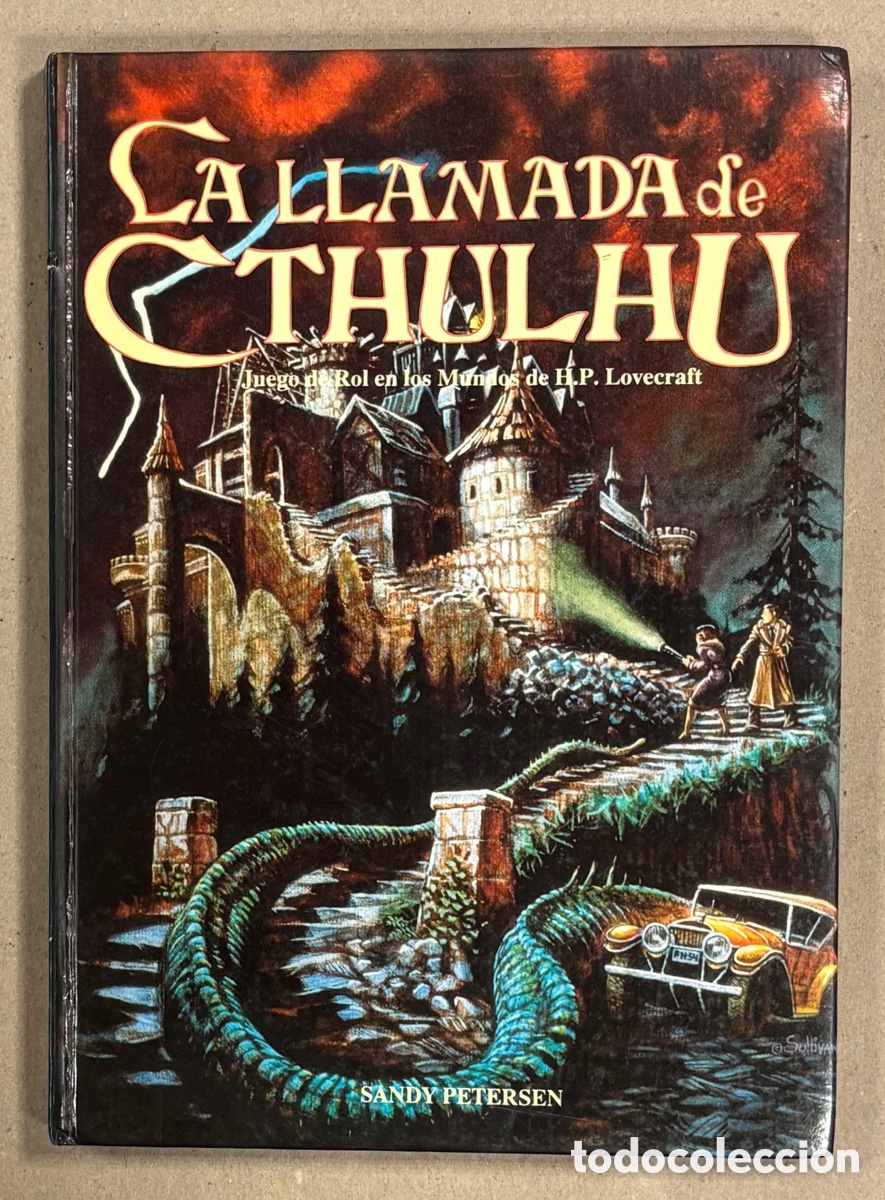 Jeux Anciens: LA LLAMADA DE CTHULHU. SANDY PETERSEN. JUEGI DE ROL EN LOS MUNDOS DE H.P. LOVECRAFT. CON PANTALLA DE
