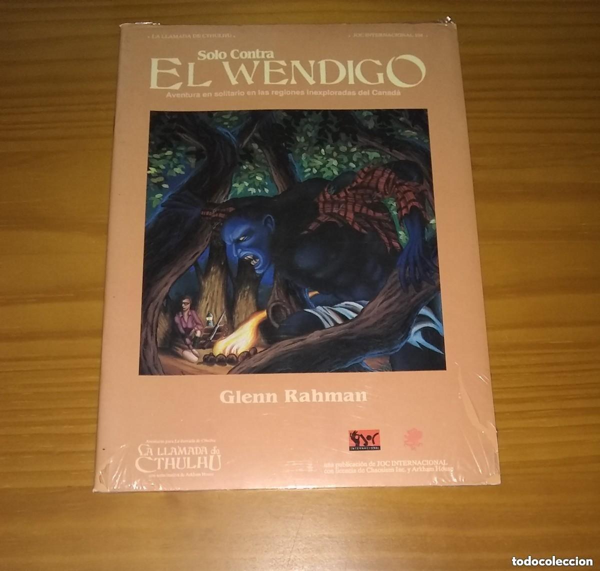 Juegos Antiguos: SOLO CONTRA EL WENDIGO SUPLEMENTO LA LLAMADA DE CTHULHU JUEGO DE ROL JOC INTERNACIONAL PRECINTADO