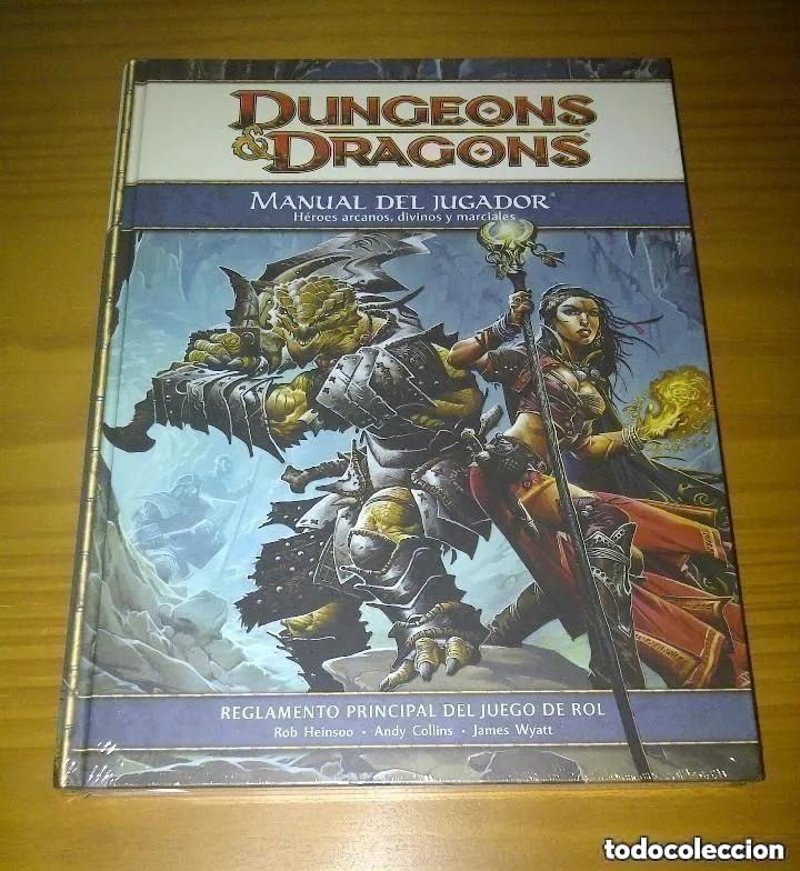 Juegos Antiguos: MANUAL DEL JUGADOR REGLAMENTO PRINCIPAL DEL JUEGO DE ROL DUNGEONS & AND DRAGONS DEVIR PRECINTADO