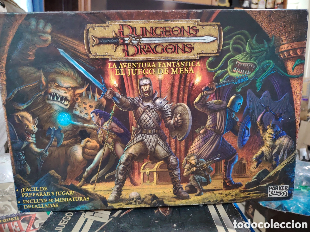 Juegos Antiguos: Juego de mesa dungeons dragons de Parker