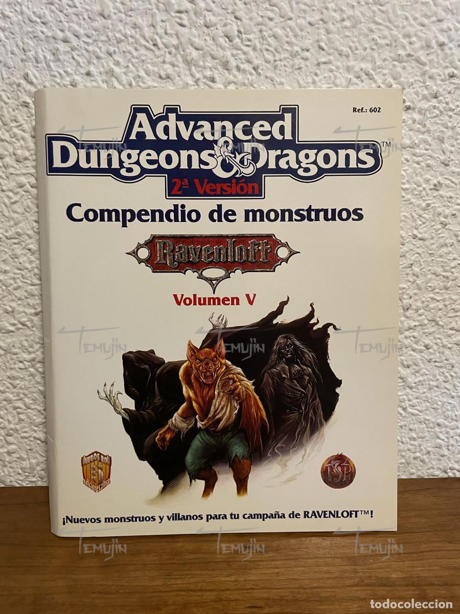 Juegos Antiguos: Advanced Dungeons And Dragons - Compendio De Monstruos Ravenloft Volumen 5 - Juego De Rol