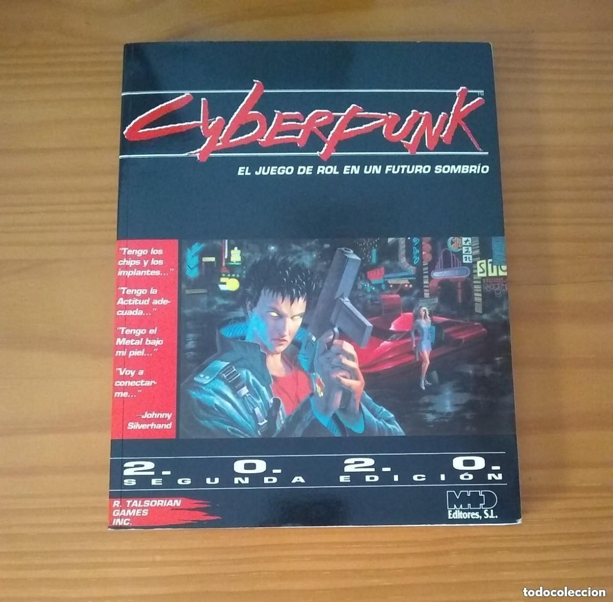 Juegos Antiguos: CYBERPUNK 2.0.2.0. (2020) EL JUEGO DE ROL EN UN FUTURO SOMBR&Iacute;O MANUAL B&Aacute;SICO M+D EDITORES