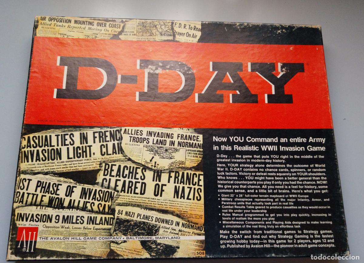 Juegos Antiguos: wargame d day. avalon hill