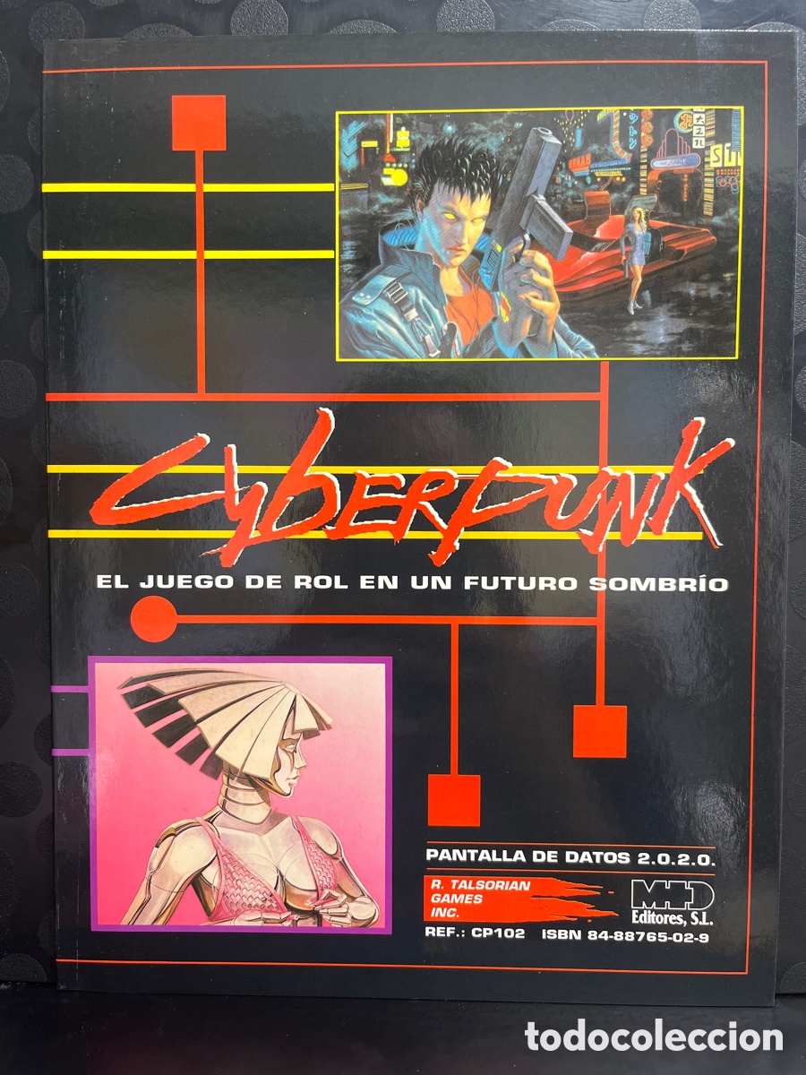 Juegos Antiguos: PANTALLA DE DATOS 2.0.2.0. CYBERPUNK 2000 : EL JUEGO DE ROL EN UN FUTURO SOMBR&Iacute;O M+D EDITORES (1994)