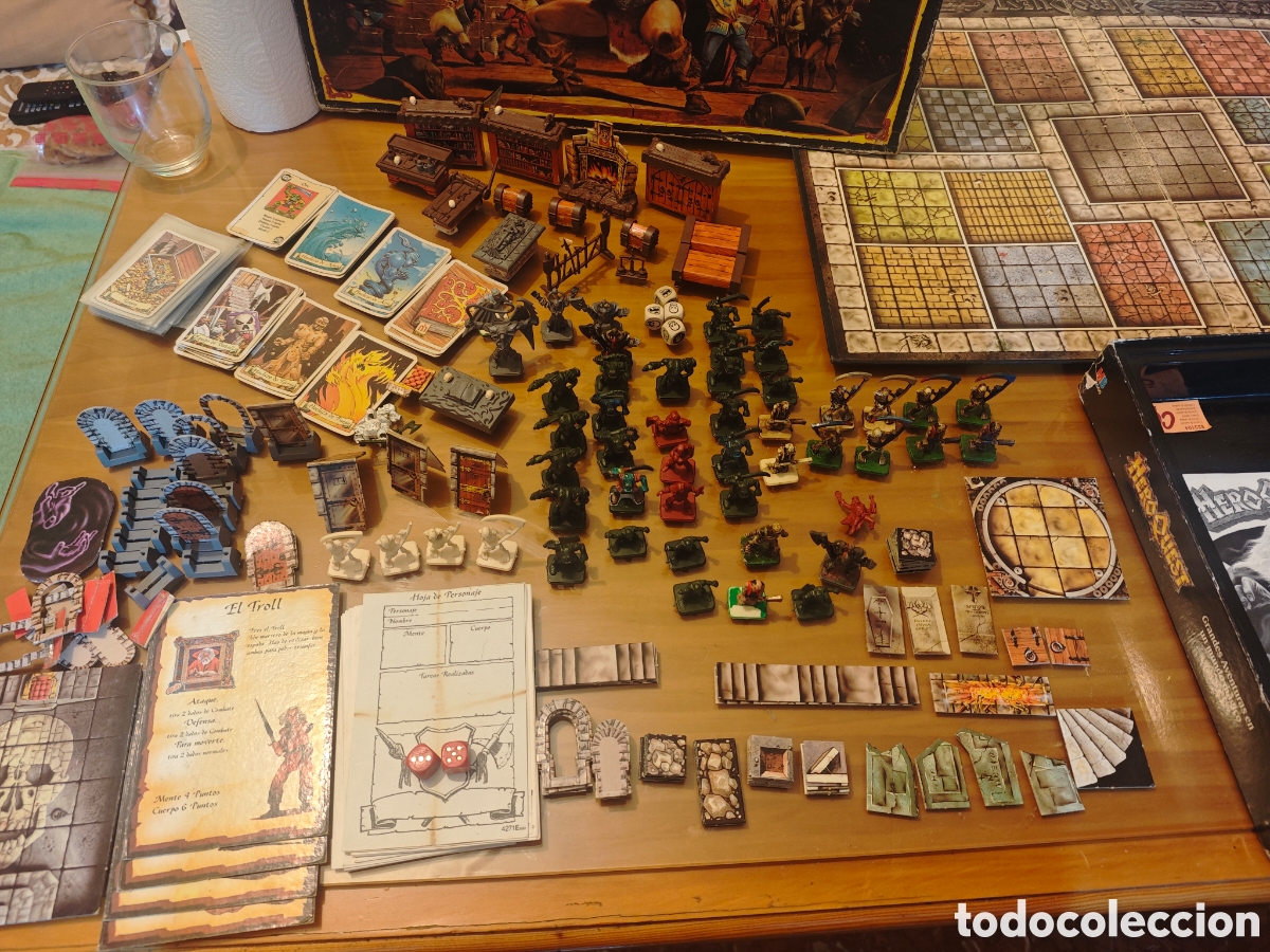 Juegos antiguos: Antiguo Juego HeroQuest.. (Incompleto). - Foto 2