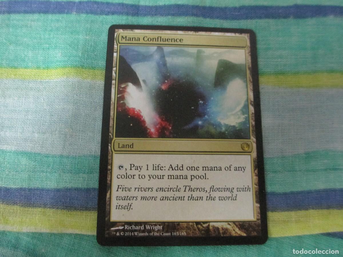 Juegos Antiguos: Carta de coleccion Magic The Garthering Mana Confluence.