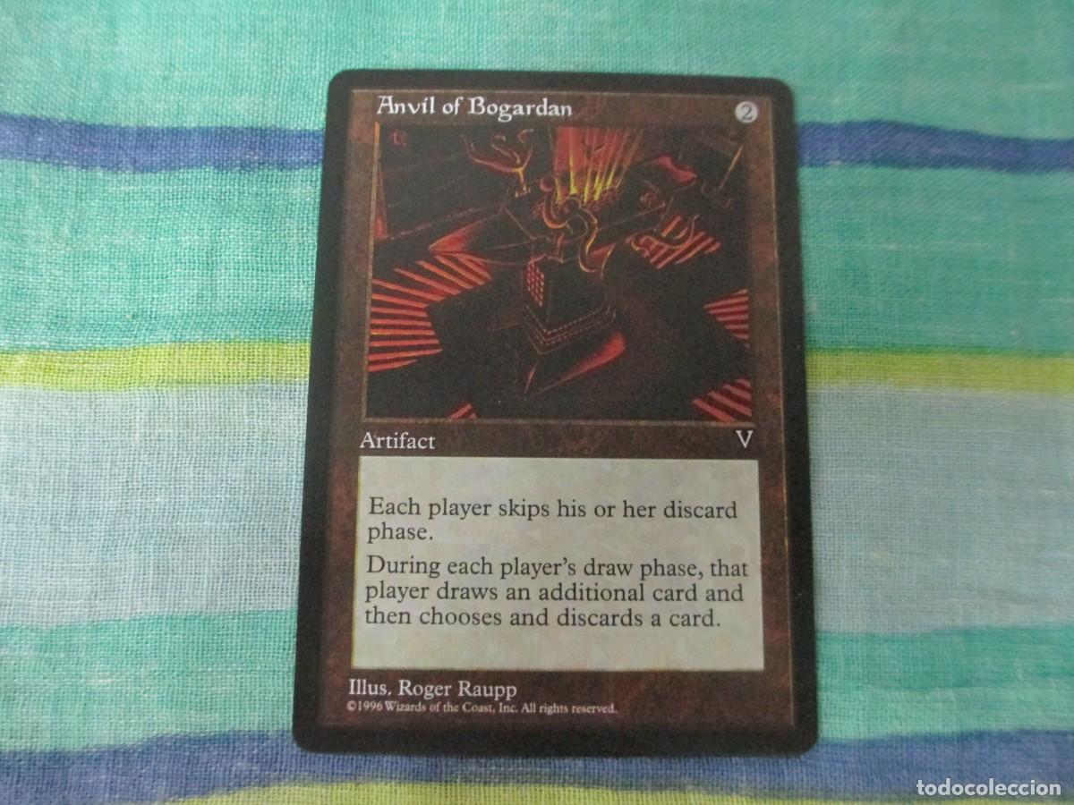 Juegos Antiguos: Carta de coleccion Magic The Garthering, Anvil of Bogardan