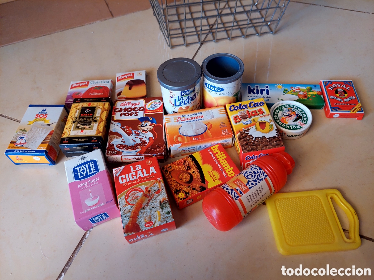 Juegos antiguos: Pack cesta y alimentos de marca antiguos - Foto 2
