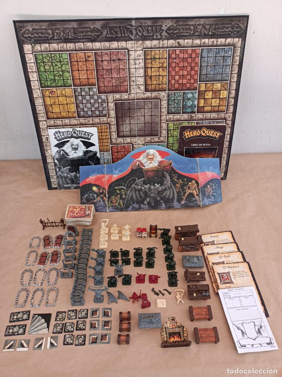 Juegos Antiguos: LOTE DE FIGURAS Y ACCESORIOS HEROQUEST MB