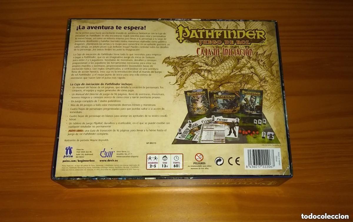 Juegos antiguos: PATHFINDER JUEGO DE ROL CAJA DE INICIACI&Oacute;N DEVIR - Foto 2